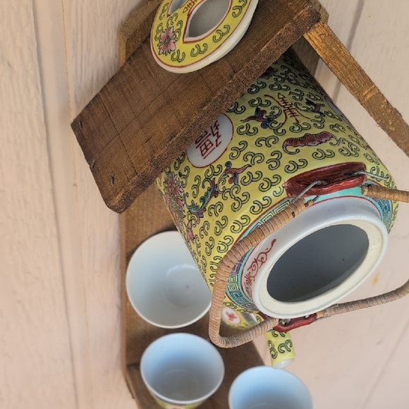 Rustic Wooden Handcrafted Bird Feeder Party Of 4 - Picture 4 of 16